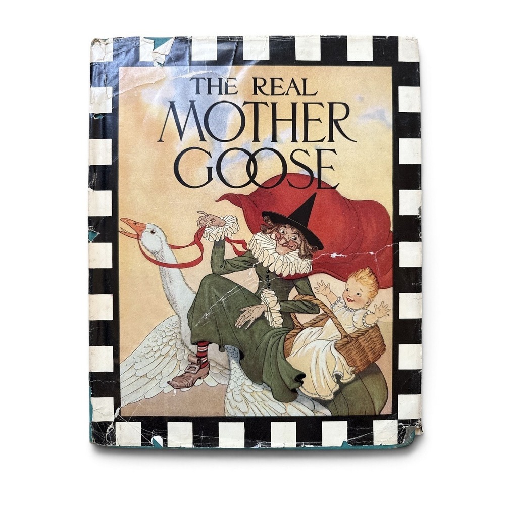 Vintage 1964 The Real Mother Goose Hardcover Nursery Rhymes Book Rand McNally